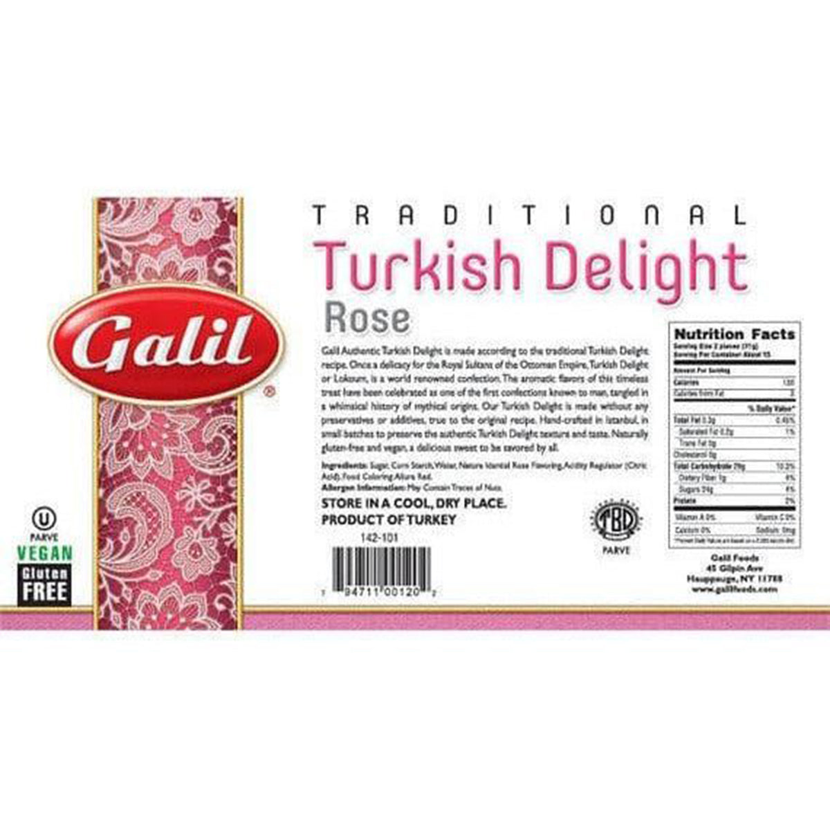 Rose Turkish Delight, Galil