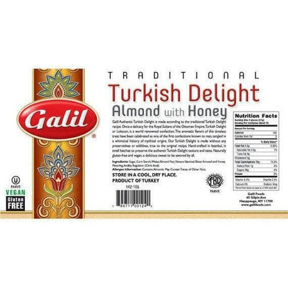 Almond Honey Turkish Delight | 16 oz | Galil - ShopGalil