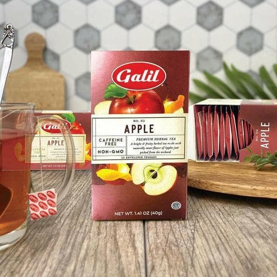 Apple Herbal Tea | 20' Tea Bags | 1.41 oz | Galil - ShopGalil