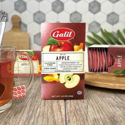 Apple Herbal Tea | 20' Tea Bags | 1.41 oz | Galil - ShopGalil