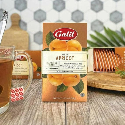Apricot Herbal Tea | 20' Tea Bags | 1.23 oz | Galil - ShopGalil