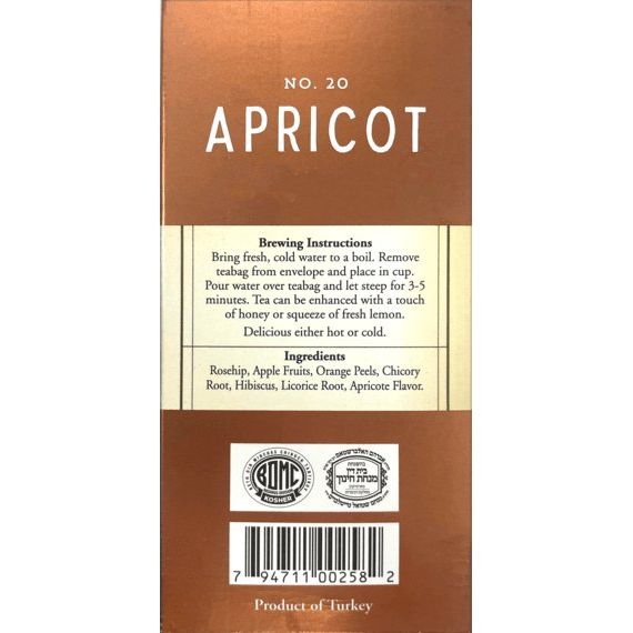 Apricot Herbal Tea | 20' Tea Bags | 1.23 oz | Galil - ShopGalil