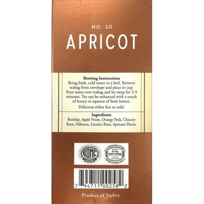 Apricot Herbal Tea | 20' Tea Bags | 1.23 oz | Galil - ShopGalil