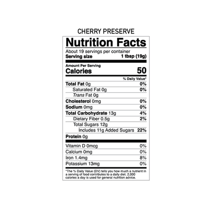 Cherry Preserve | Fruit Jam | 13 oz | Galil - ShopGalil