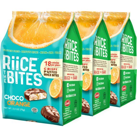 Choco Orange Puffed Rice Bites | 2.5 oz | RiiCE the Bites - ShopGalil