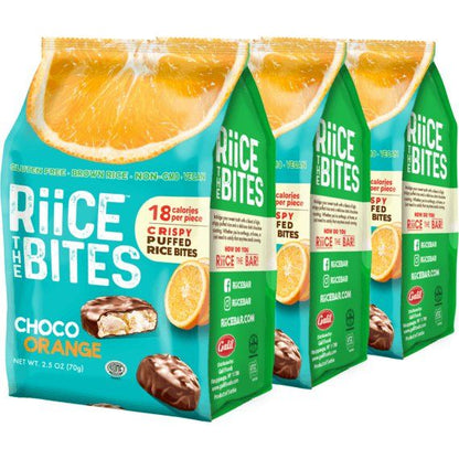Choco Orange Puffed Rice Bites | 2.5 oz | RiiCE the Bites - ShopGalil