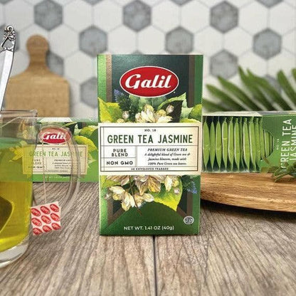 Green Jasmine Herbal Tea | 20' Tea Bags | 1.41 oz | Galil - ShopGalil