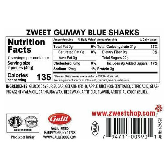 Zweet Gummies Blue Sharks Zweet Gummies Blue Sharks
