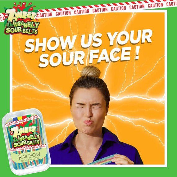 Insanely Sour Rainbow Belts | Zweet | 10 oz - ShopGalil