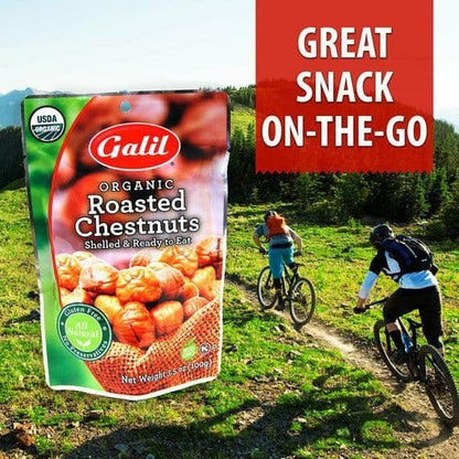 Organic Roasted Chestnuts | Peeled & Ready to Eat | 3.5 oz | Galil - ShopGalil