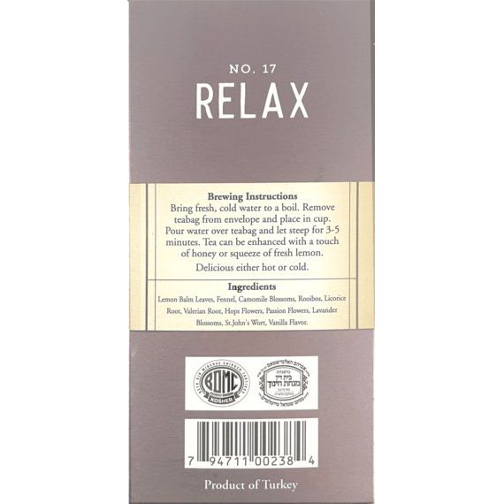 Relax Herbal Tea | 16' Tea Bags | 0.84 oz | Galil - ShopGalil