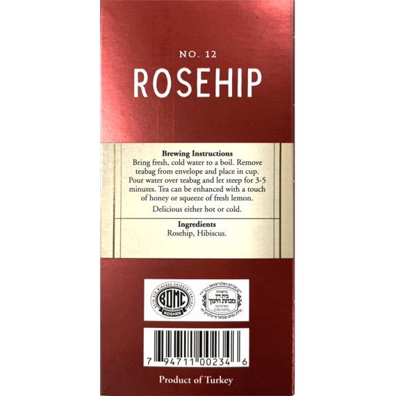 Rosehip Herbal Tea | 20' Tea Bags | 1.41 oz | Galil - ShopGalil