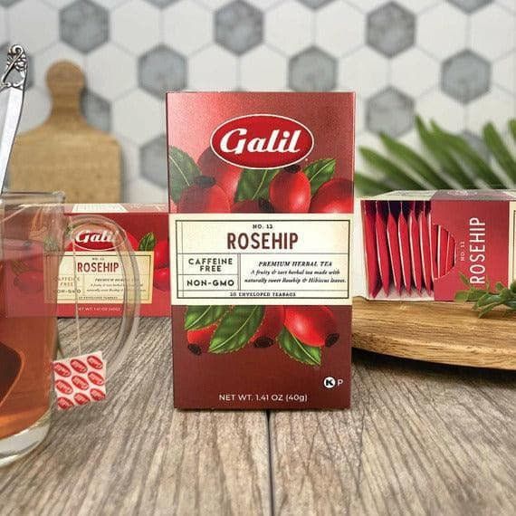Rosehip Herbal Tea | 20' Tea Bags | 1.41 oz | Galil - ShopGalil