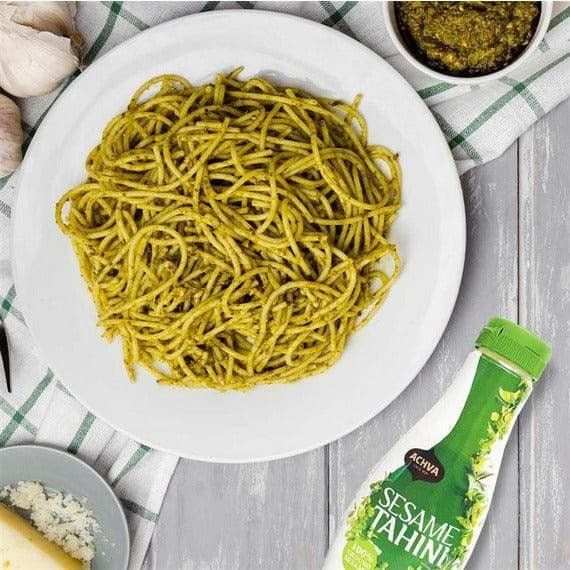 Sesame Butter Squeeze Bottle | 12 oz | Achva Tahini - ShopGalil