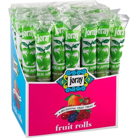 Sour Apple Fruit Rolls | Real Fruit | .75 oz | Joray - ShopGalil