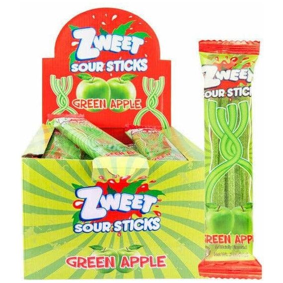 Sour Apple Sticks | Zweet | 0.7 oz - ShopGalil