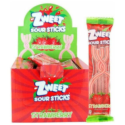 Sour Strawberry Sticks | Zweet | 0.7 oz - ShopGalil