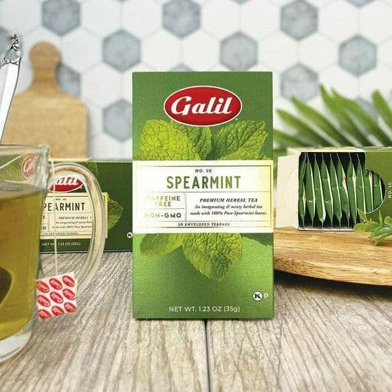 Spearmint Herbal Tea | 20' Tea Bags | 1.23 oz | Gallil - ShopGalil