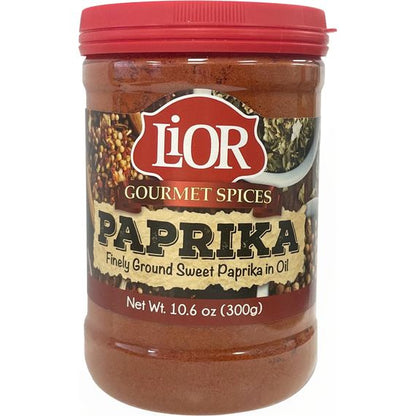 Sweet Paprika Seasoning | Fine Ground in Oil | 10.6 oz | LiOR - ShopGalil